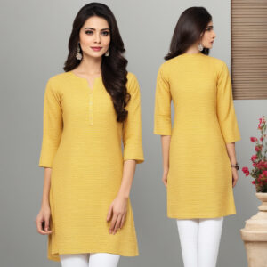 Yellow Regular White Kurta with Trouser